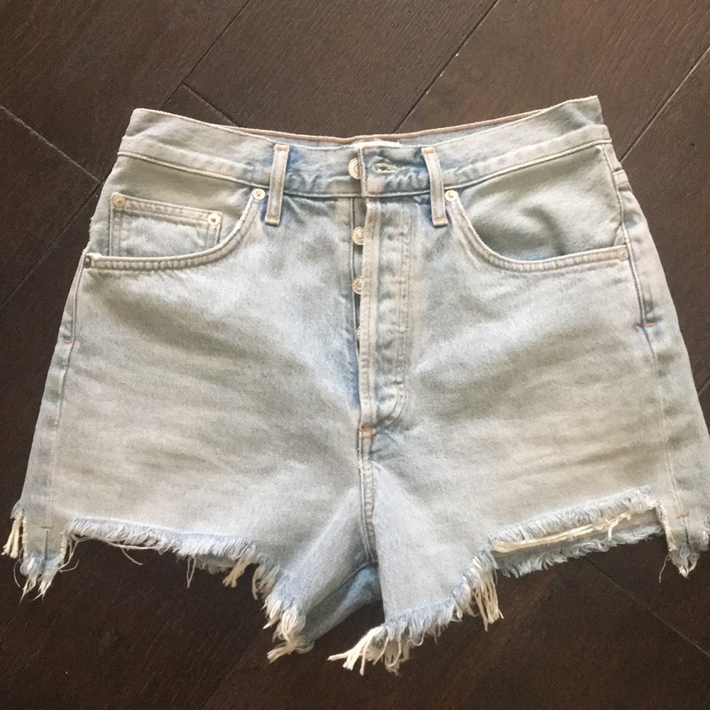 NWOT AGOLDE Dee digit High Rise Denim Shorts 28